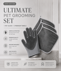 Ultimate Grooming Kit – Glove + 3 Towels