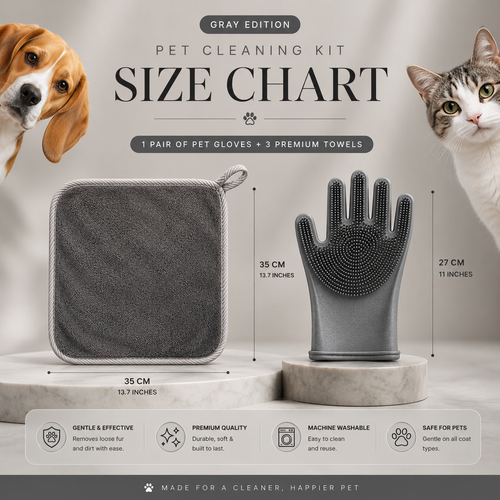 Ultimate Grooming Kit – Glove + 3 Towels